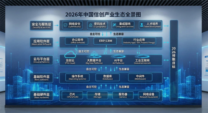 2026年信創(chuàng)產(chǎn)業(yè)生態(tài)全景圖-電子制造國產(chǎn)替代路線圖